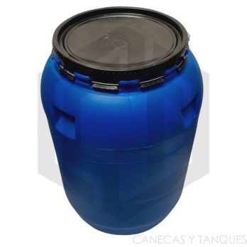 Caneca Plástica 55 Galones/208 Litros Tapa Araña (Reacondicionada)