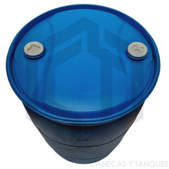 Caneca Plástica 55 Galones/208 Litros Sellada (Reacondicionada)