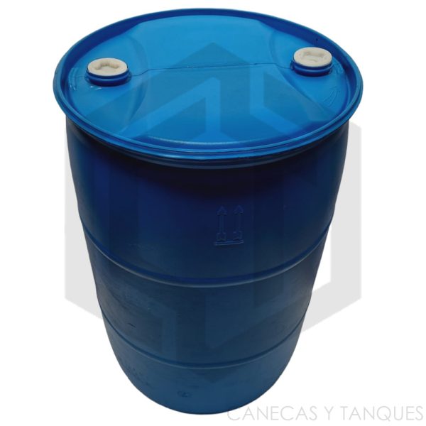 Caneca Plástica 55 Galones/208 Litros Sellada (Reacondicionada)